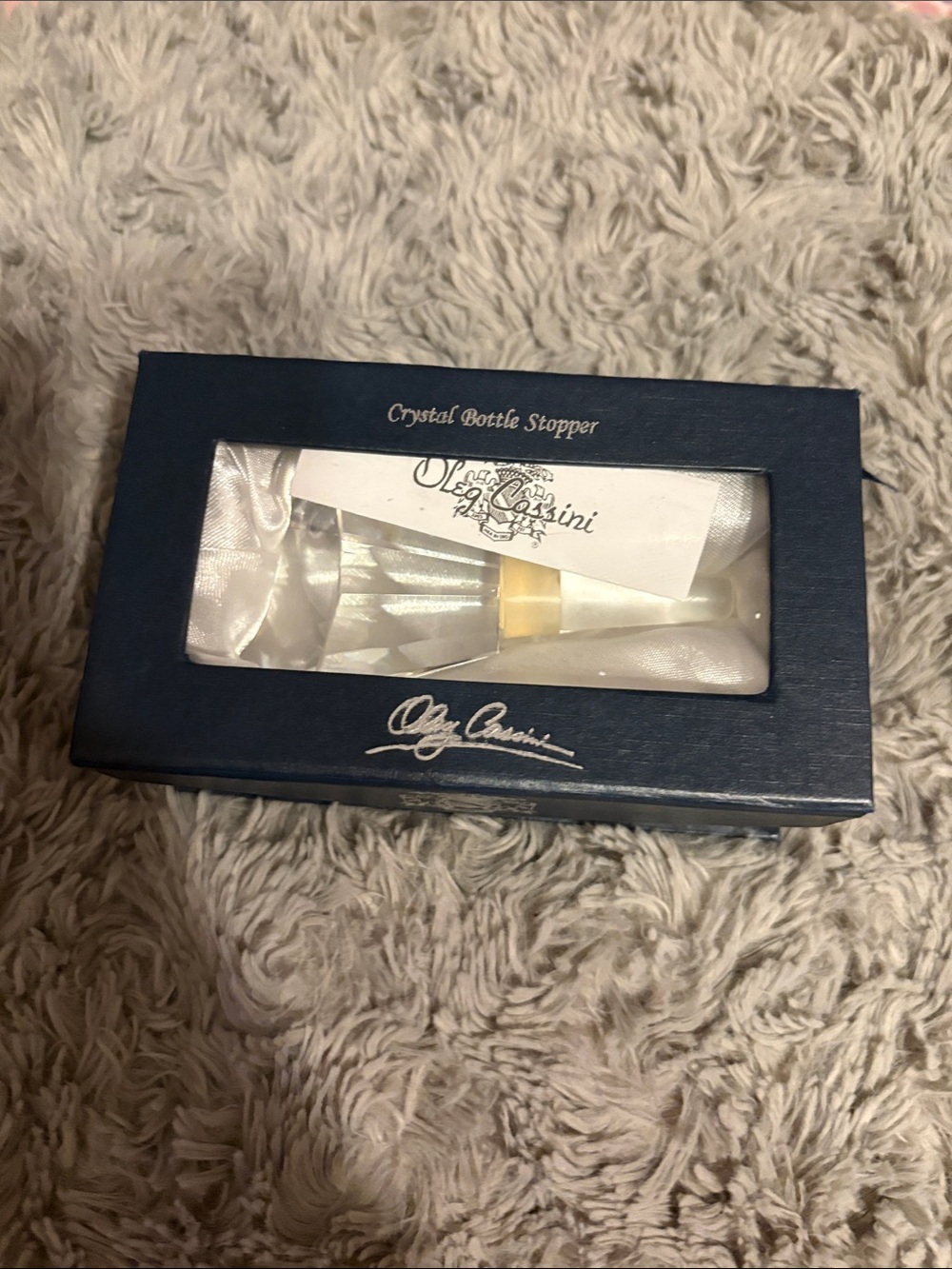 Crystal Bottle Stopper in Clear  – Classic Accent